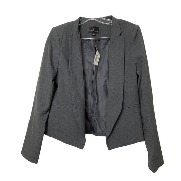 Worthington Gray Blazer Open Size 8 Business Work Wear Office - Picture 1 of 12
